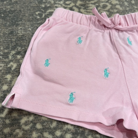 POLO RALPH LAUREN KIDS PINK AND AQUA SHORTS 6X - Picture 3 of 7